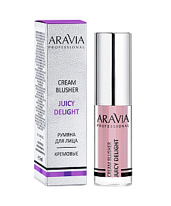 Aravia Professional Juicy Delight Blusher 02 - Румяна жидкие кремовые, тон розовый 5 мл